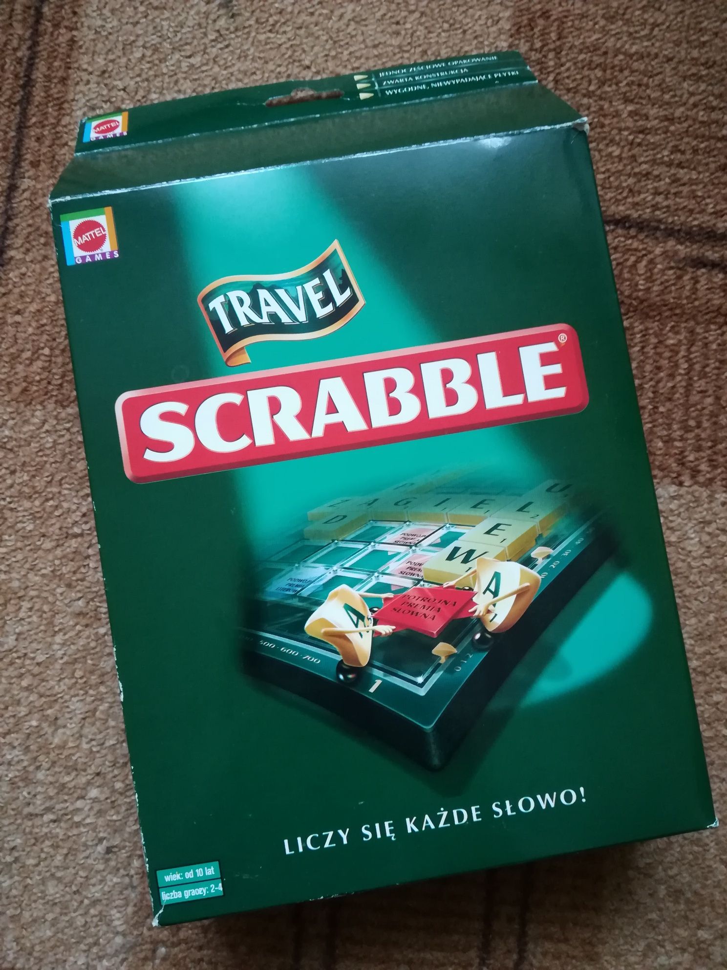 Scrabble Travel 2005 Mattel