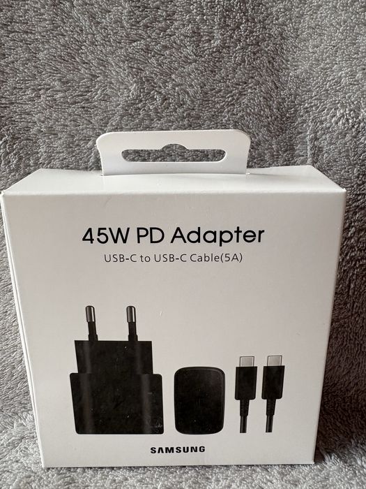 Ładowarka Samsung 45w z kablem czarna