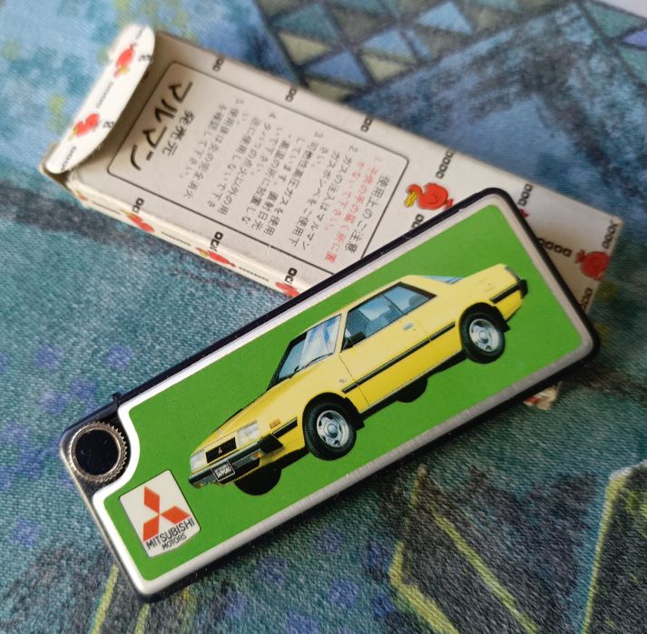 Retro gadżety reklamowe Mitsubishi z 1987. Unikat!