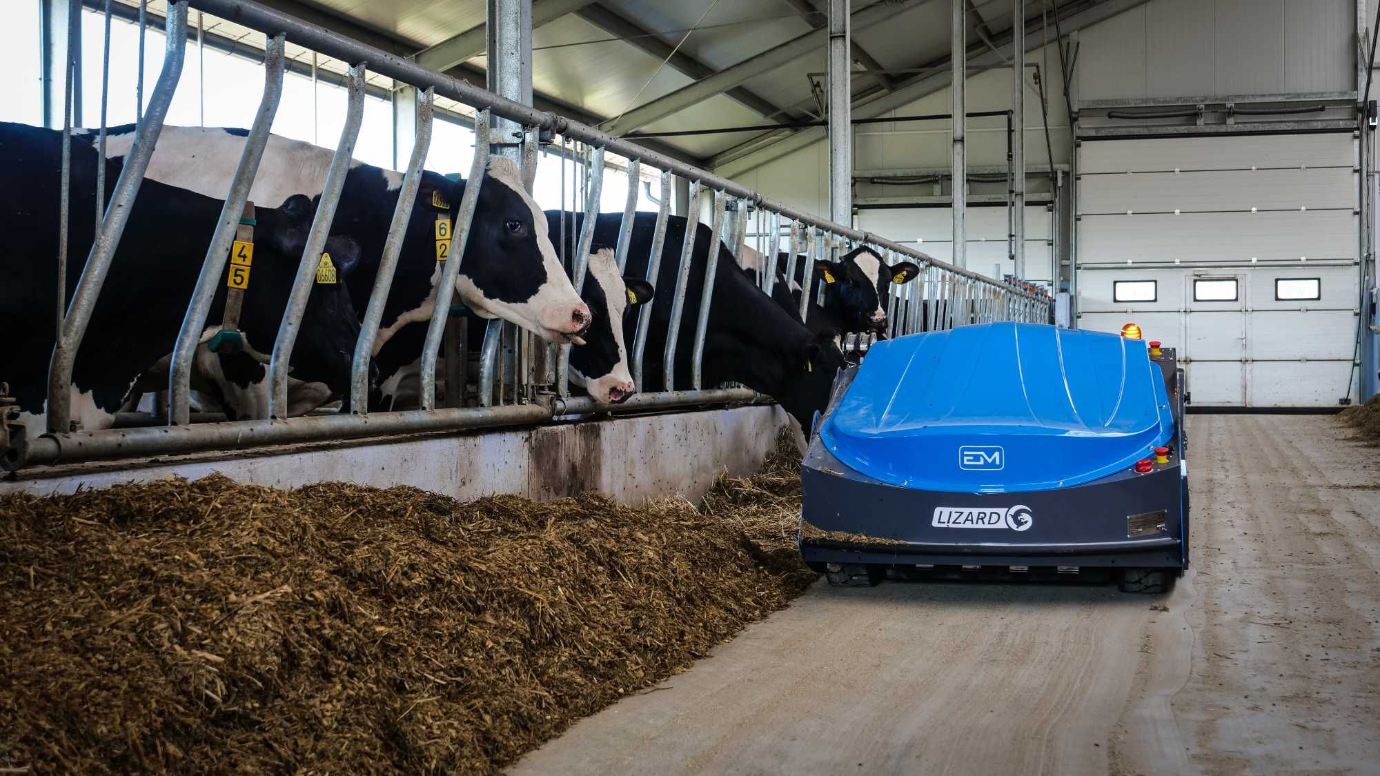 Robot do podgarniania paszy EM LIZARD | EUROMILK