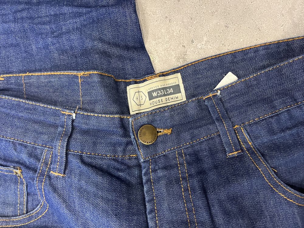 Spodnie jeans meskie grantowe house denim 33/34