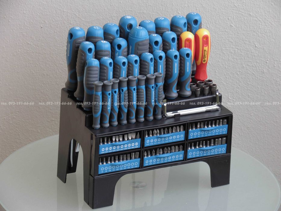 Набор подставка отверток бит Германия Workzone