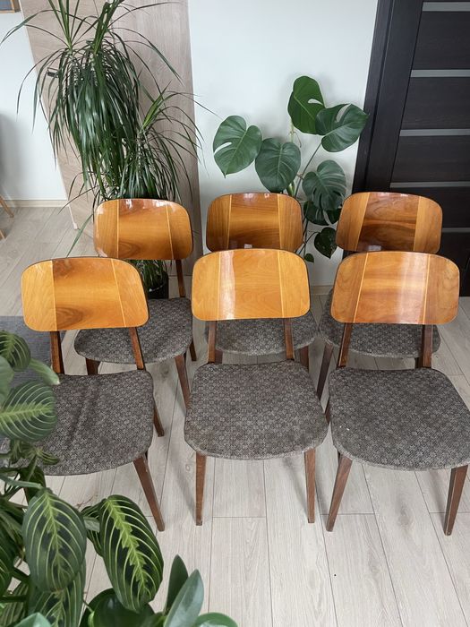 Krzesła PRL Bilea lata 60-te krzesło rumuńskie komplet do renowacji