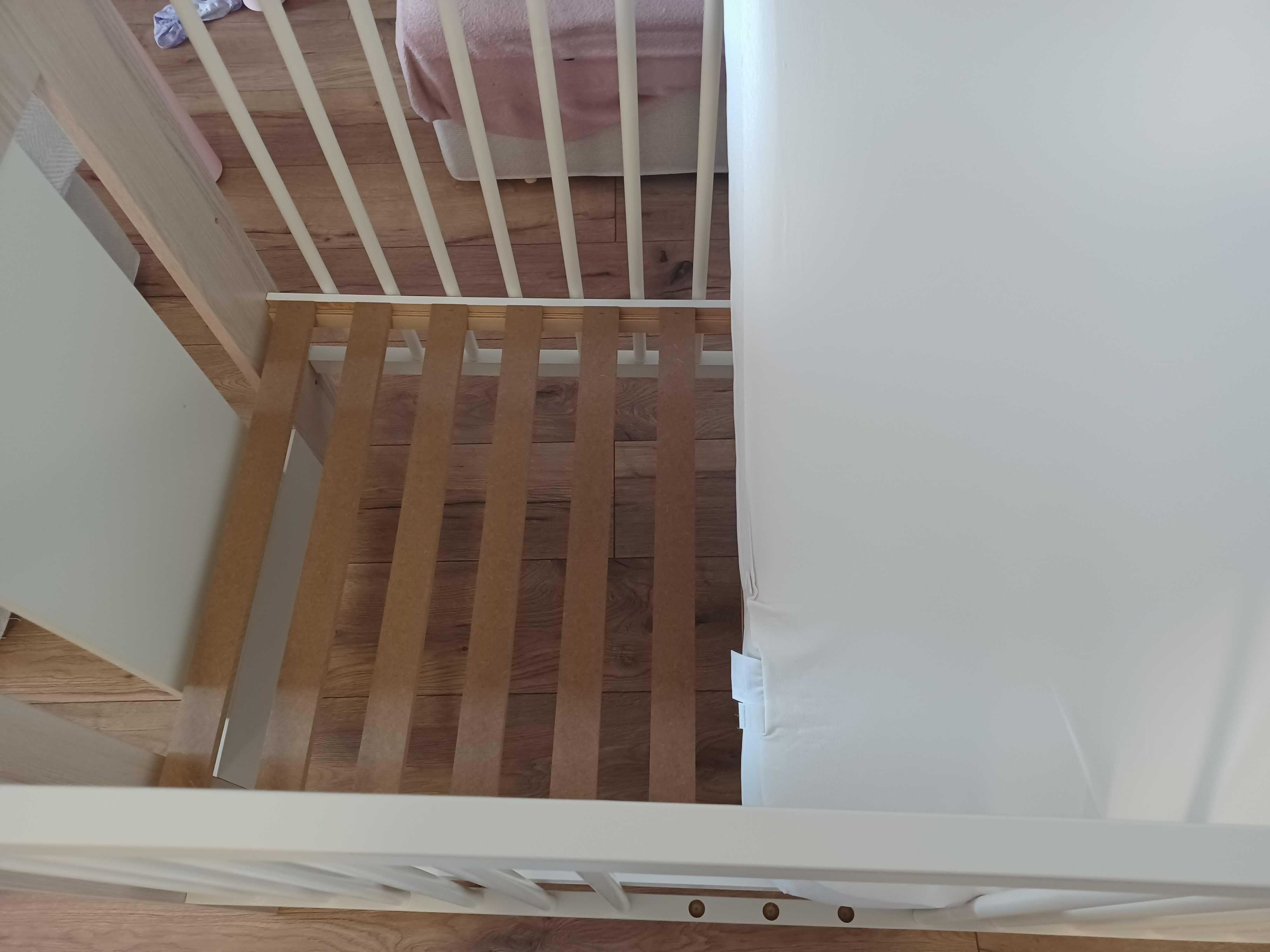 Łóżeczko dziecięce KLUPŚ  króliczek 60x120 z materacem