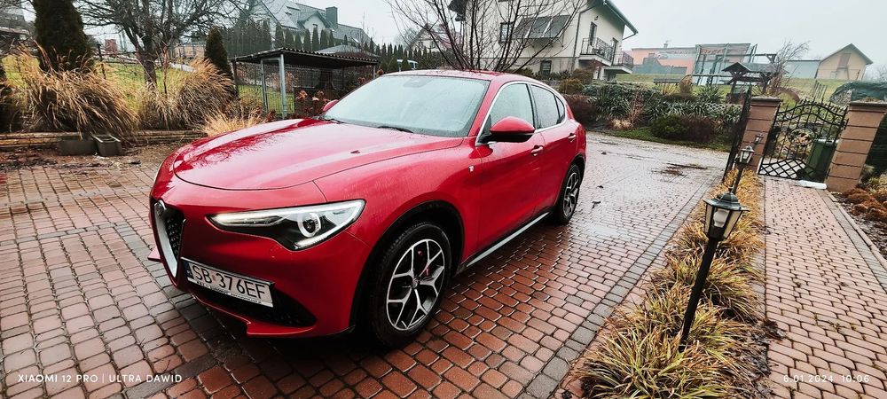 Alfa Romeo Stelvio Stelvio TI Q4 FV 23% hak chowany, bagażnik THULE 3 rowery, 8 kpl. kół