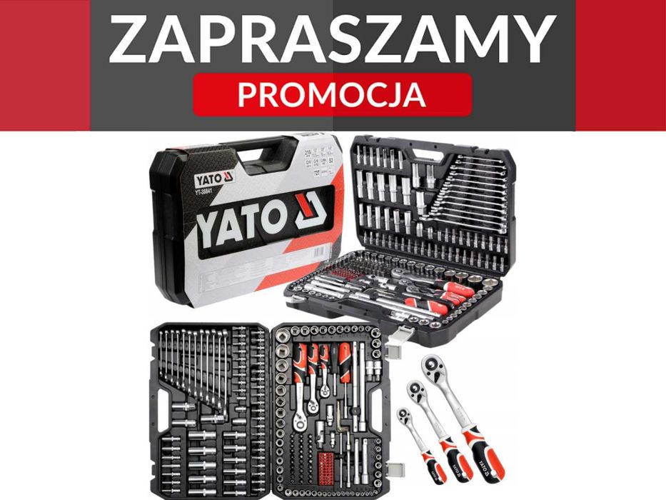 Promocja! Yato Komplet Kluczy Zestaw Narzędziowy 216 Elementów Klucze