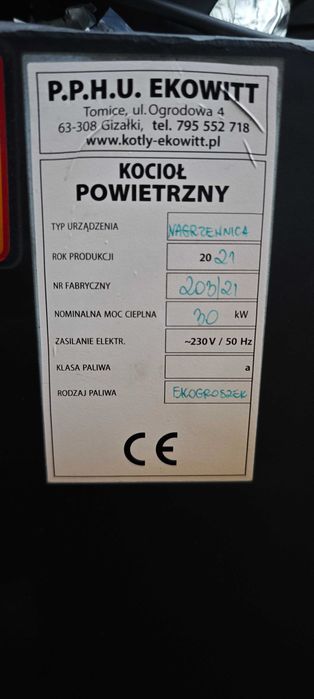 Części do Piec nadmuchowy na ekogroszek z podajnikiem 30KW