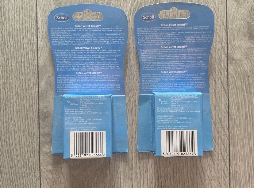 4x Nowe Rolki do Scholl Velvet Smooth