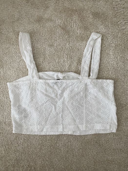 Білий літній топ