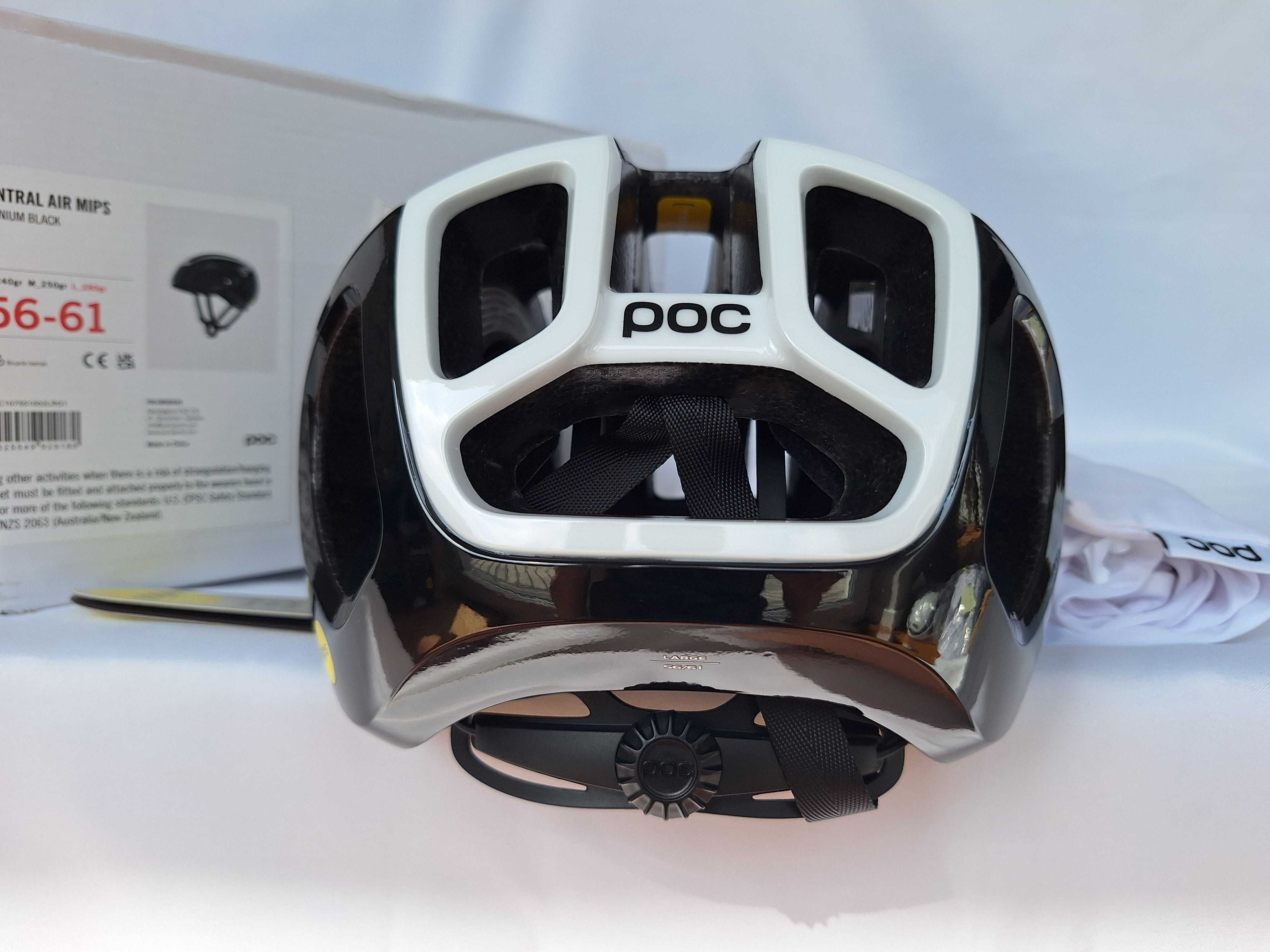 Kask rowerowy szosowy Poc Ventral Air Mips Uranium Black L 56-61cm