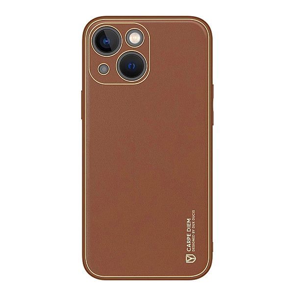 Dux Ducis Yolo etui iPhone 14 Plus elegancki pokrowiec ze skóry ekolog