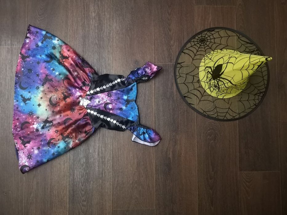 Карнавал маскарад костюм відьма капелюх ковпак хеловін хелоуін 3 4 рок