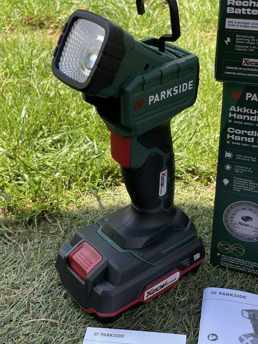 PARKSIDE 20 В аккумуляторная светодиодная ручная лампа +батарея 20V2Ah