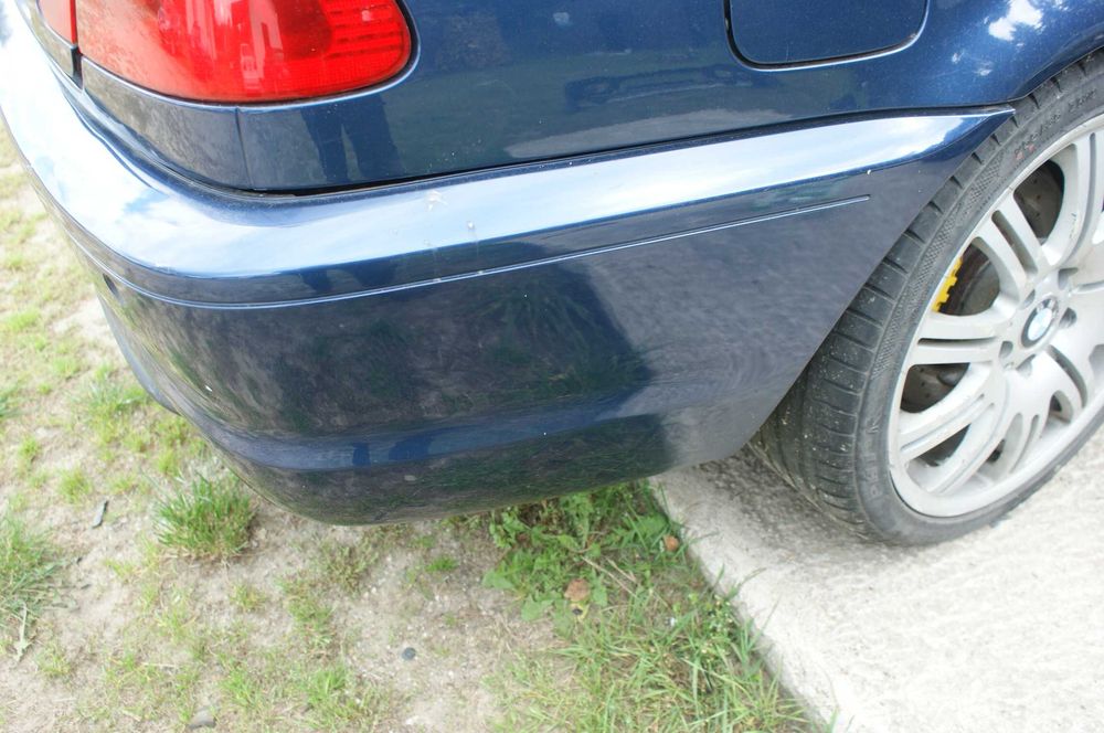Bmw e46 coupe cabrio zderzak tył tylny  m pakiet mysticblau metallic