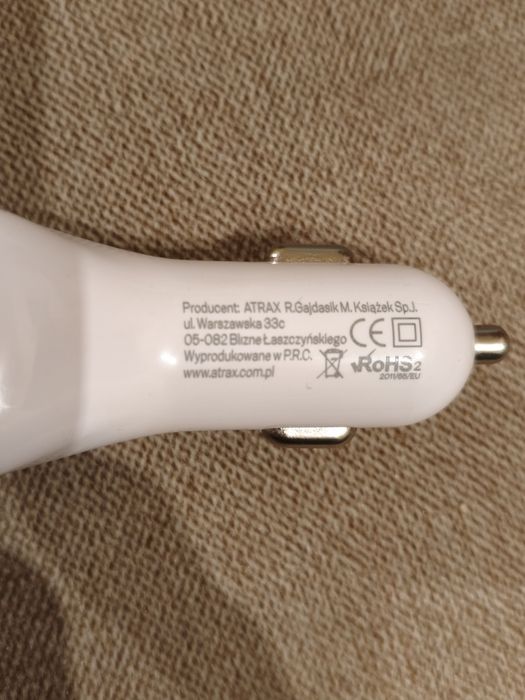 Ładowarka samochodowa 2x USB