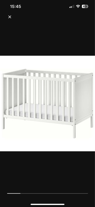 Łóżeczko sundvik IKEA jak nowe 120x60