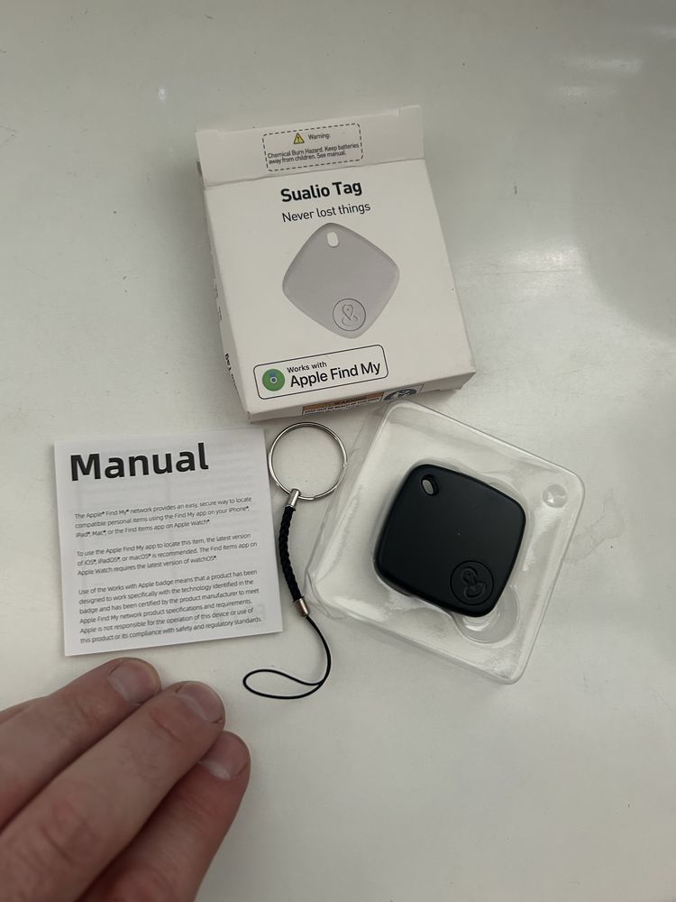 Брелок Метка airtag smart tag gps локатор , черный