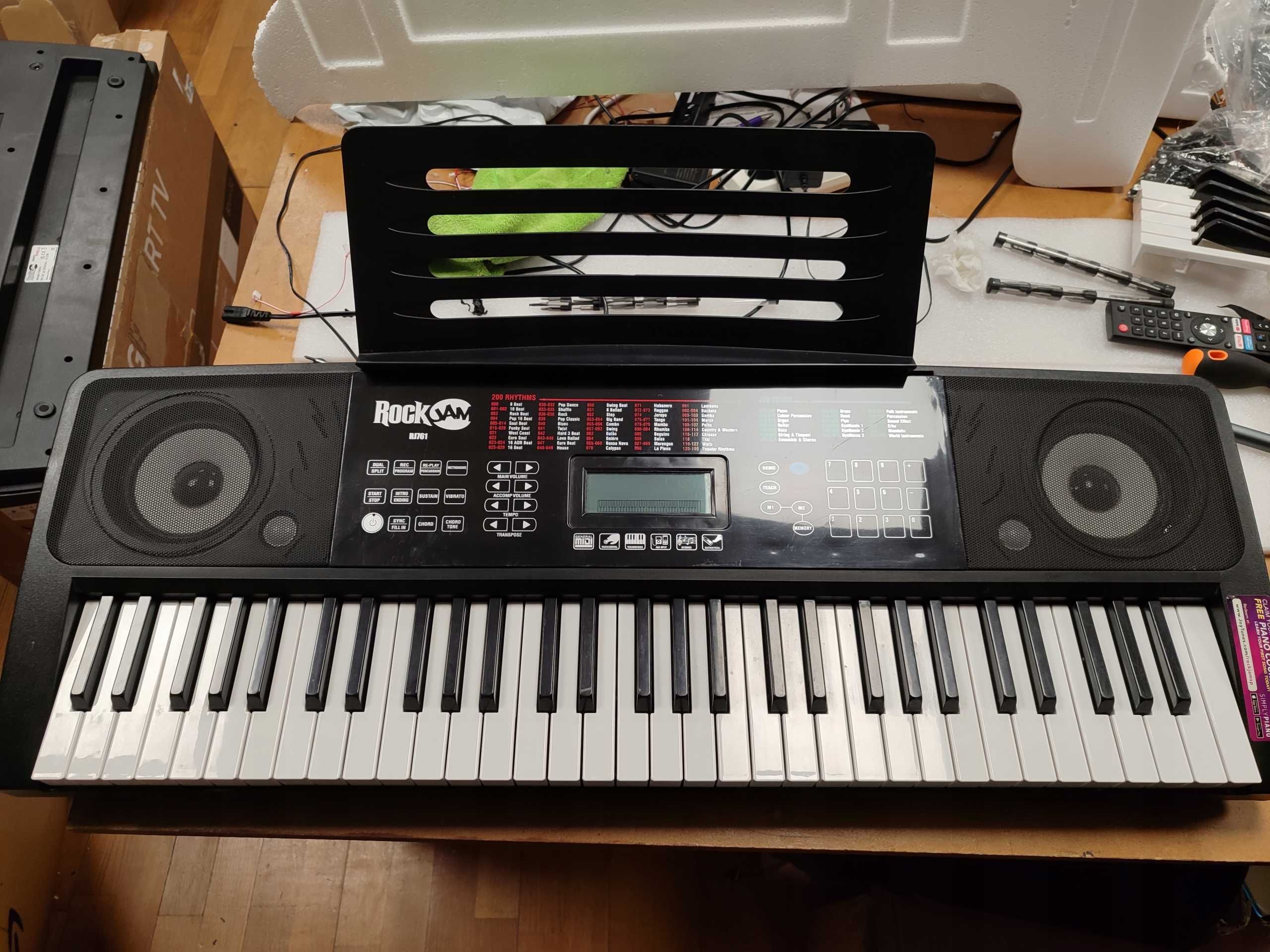 Keyboard RockJam RJ761-SK OPIS