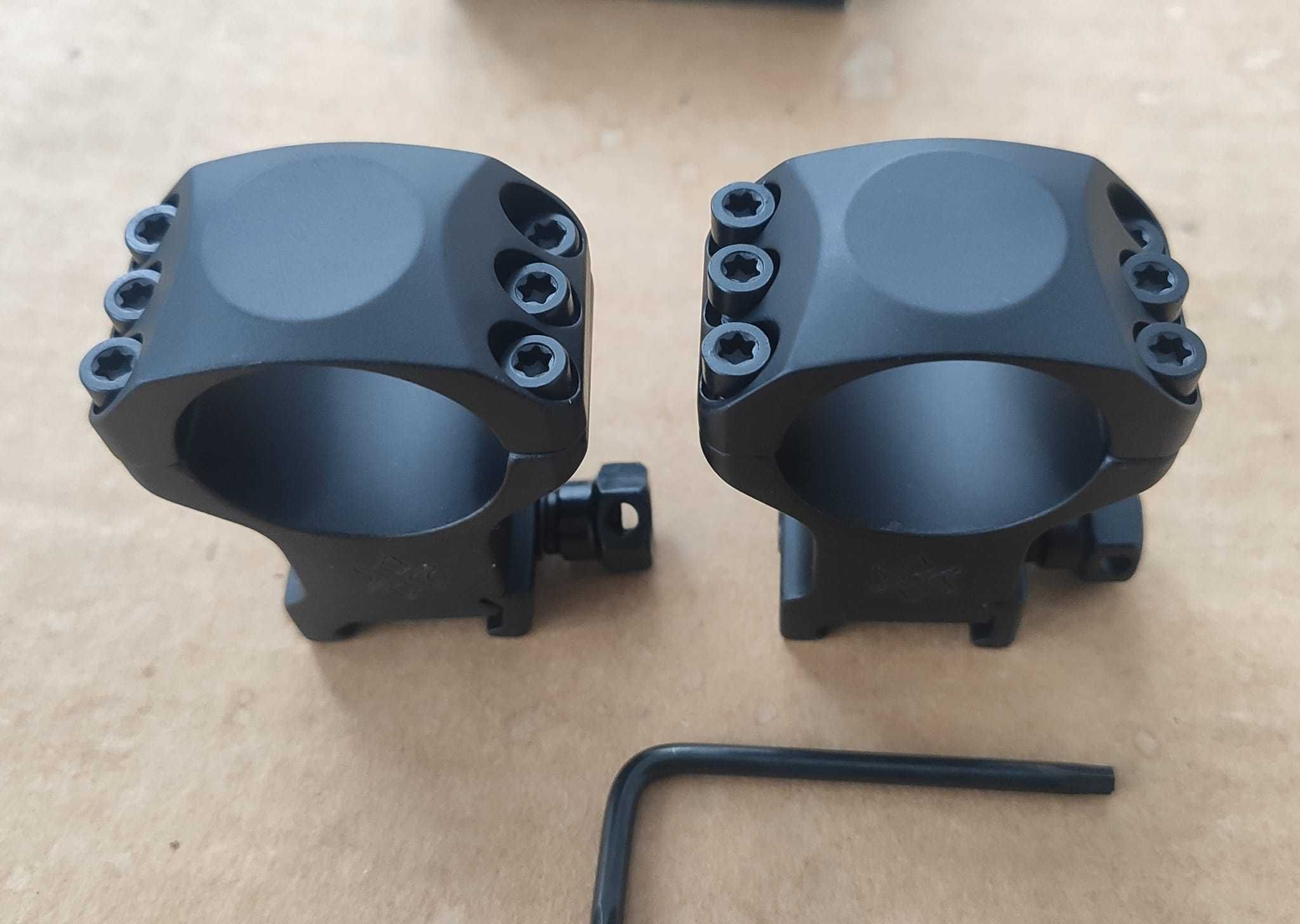 Кільця Vector Optics високі на пікатінні,6-гвинтові