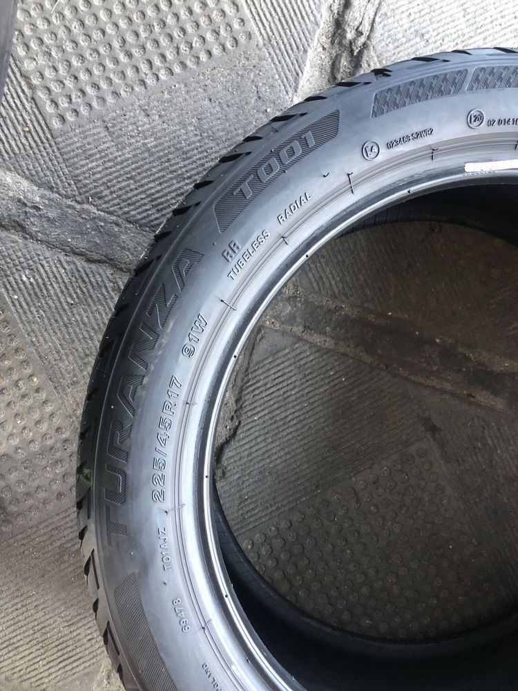 225/45R17-4шт Bridgestone оригінал із Німеччини 7,5мм в наявності!