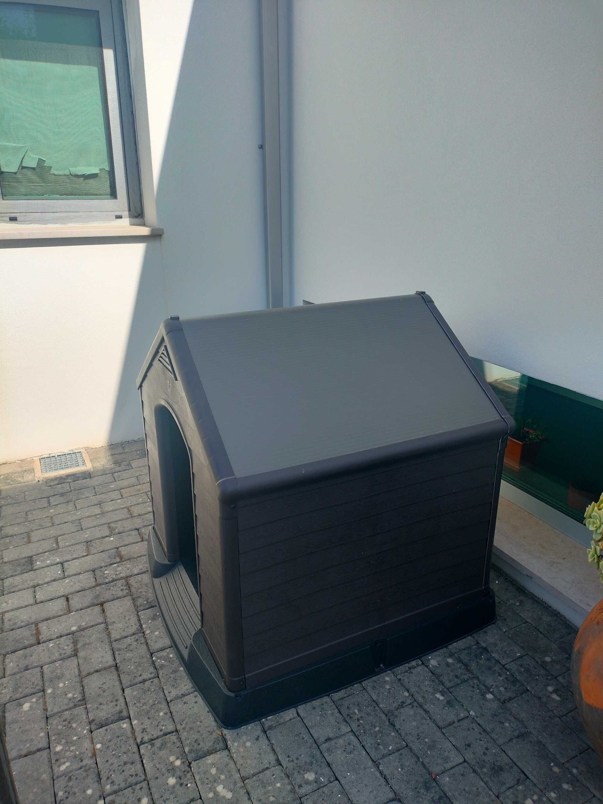 Casota de cão exterior de resina, para cães grandes e médios