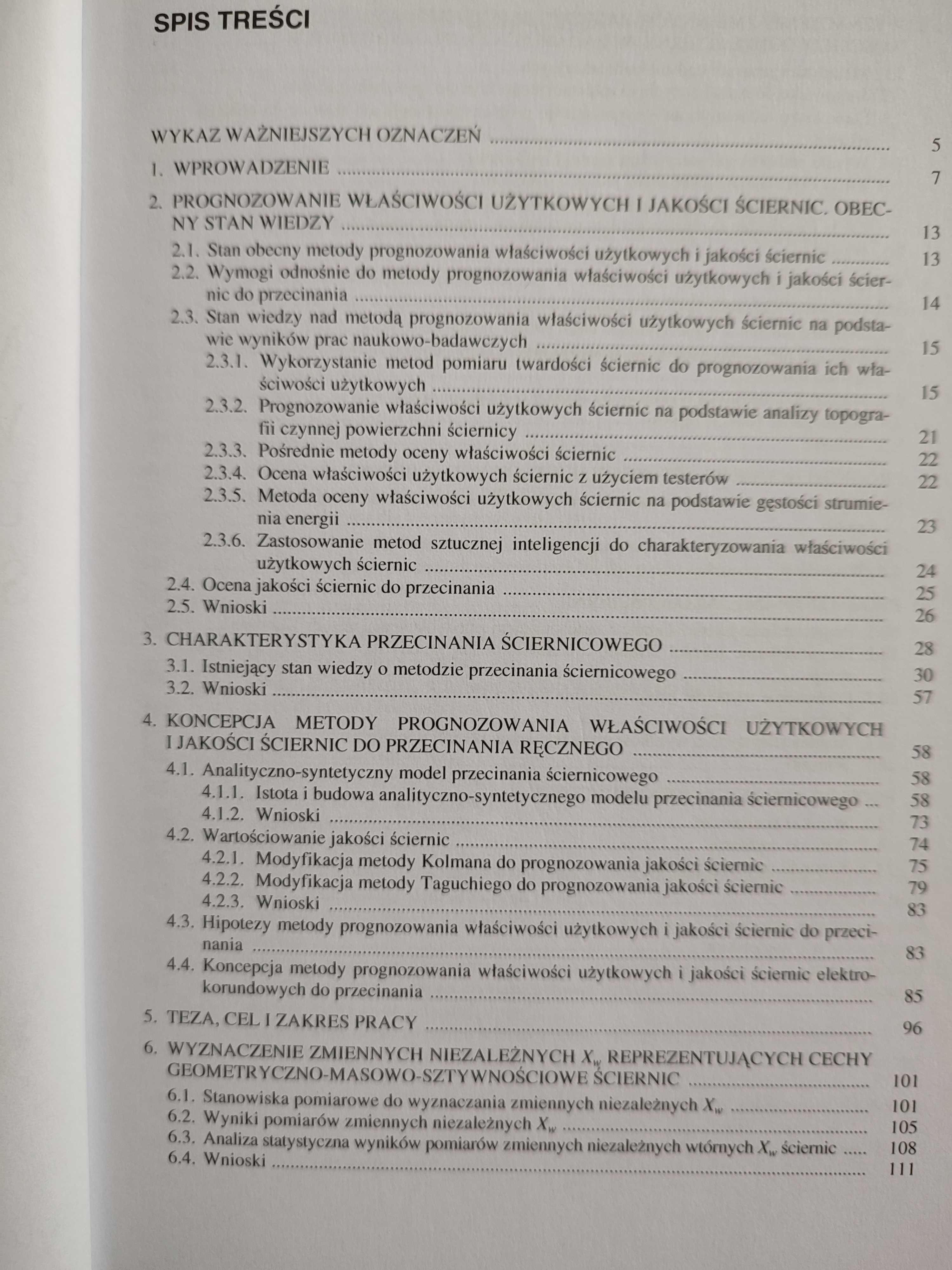 Biegalski H.: Metoda prognozowania właściwości ściernic do przecinania