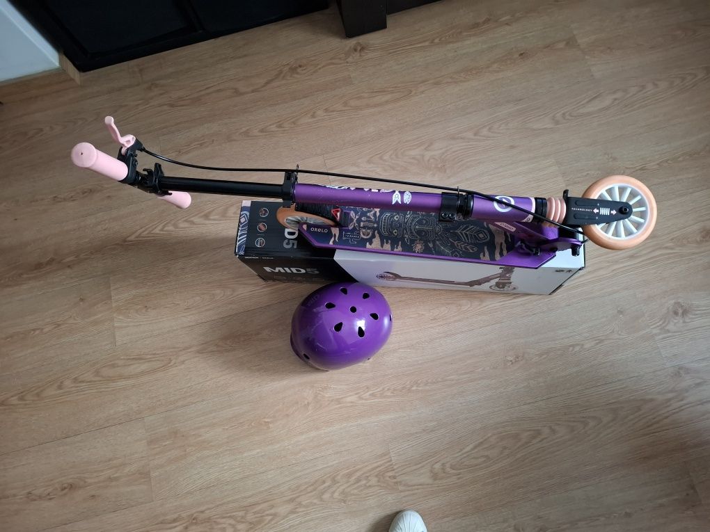 Trotinete com travão no guiador (MID5 violeta)