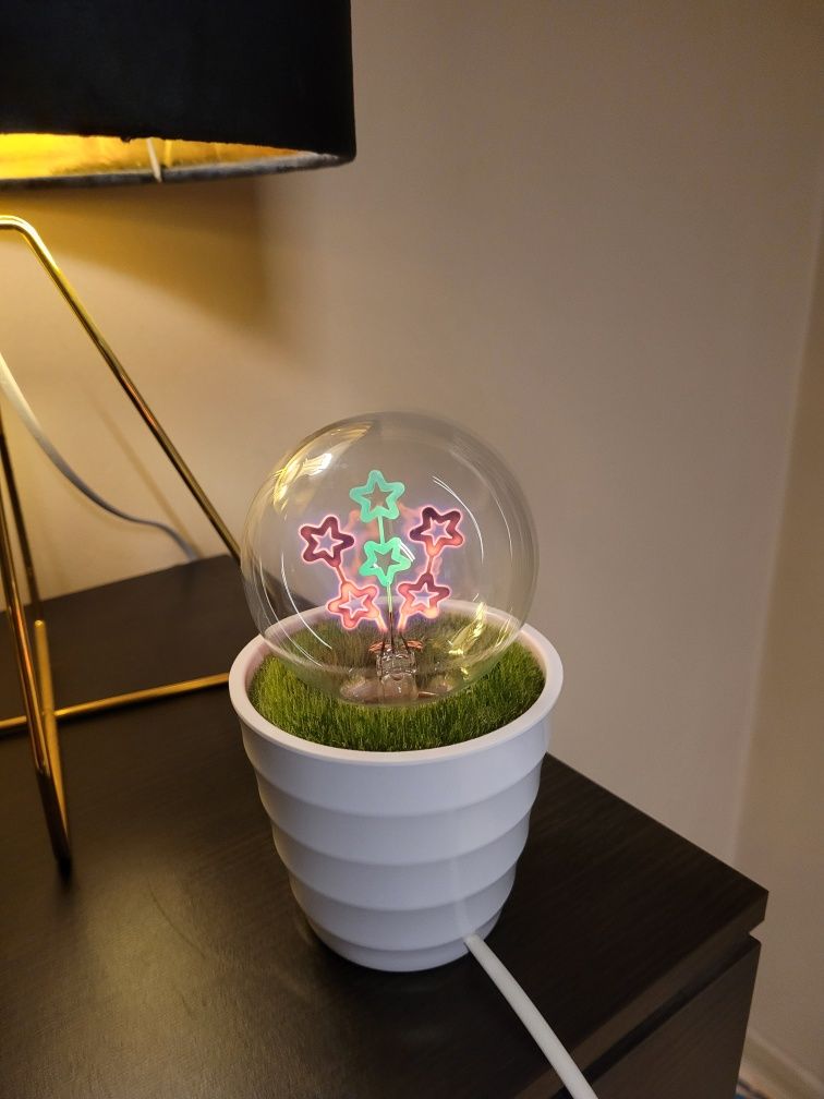 Lampka lampa salon sypialnia Led Smukee kula kwiatuszki gwiazdki