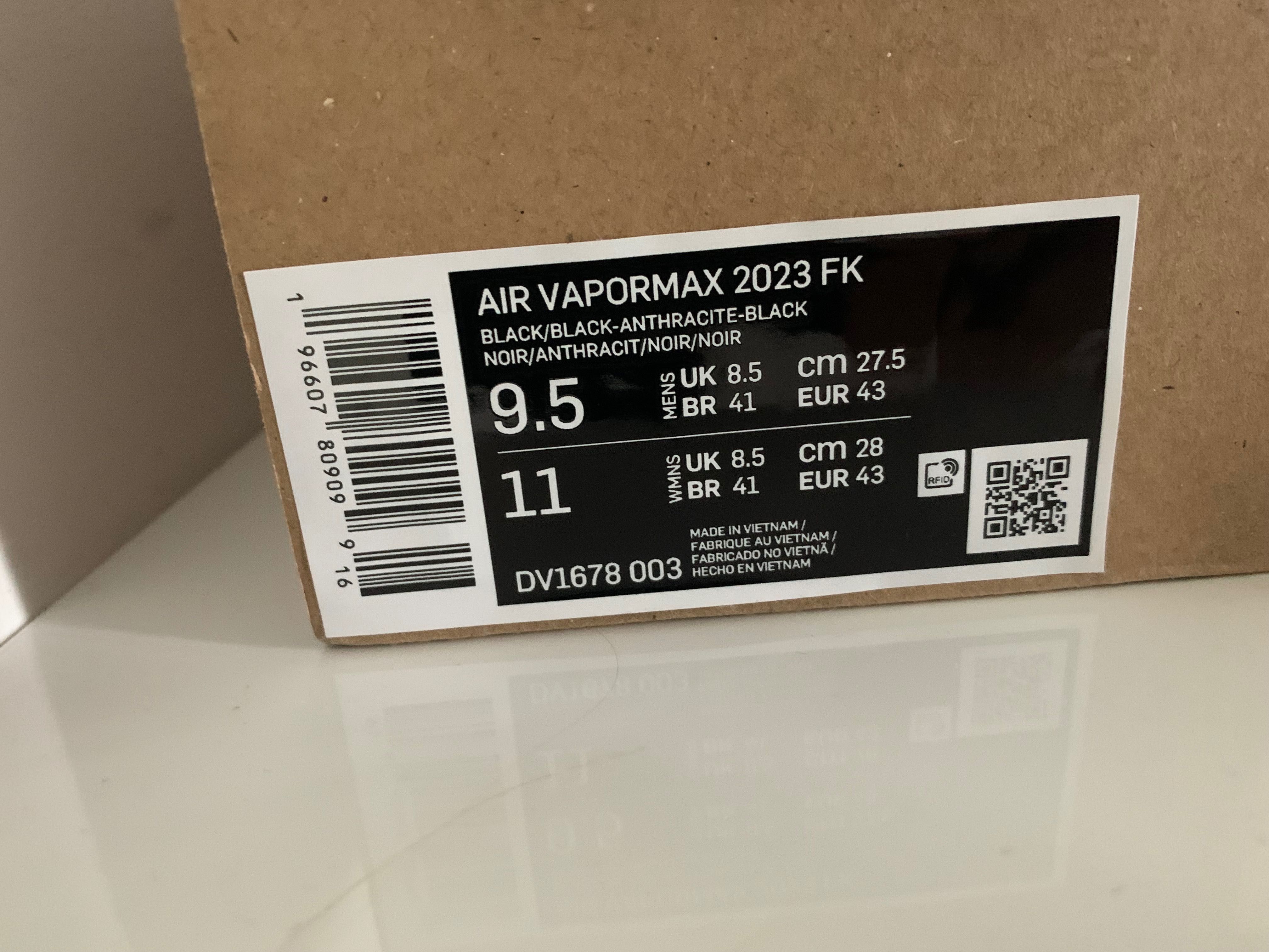 Nike AirVapormax 2023 FK Czarne r.43