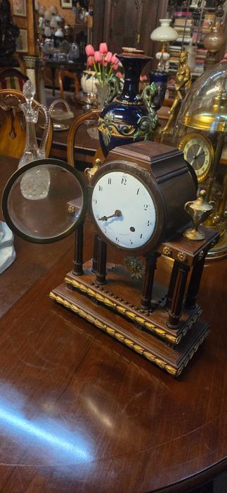 Stary zegar wysokość 34 cm.