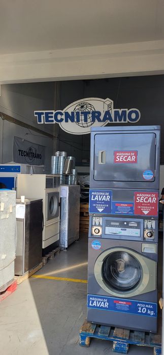 Maquina de lavar e secar dupla self service