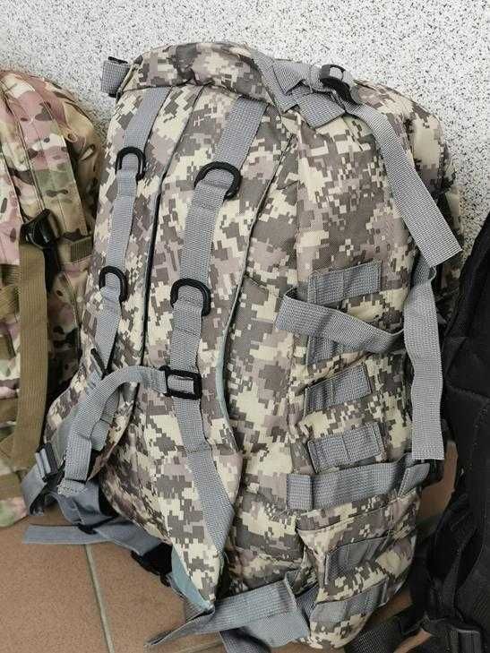 Plecak Turystyczny, Wojskowy Szary Piksel Moro 38L