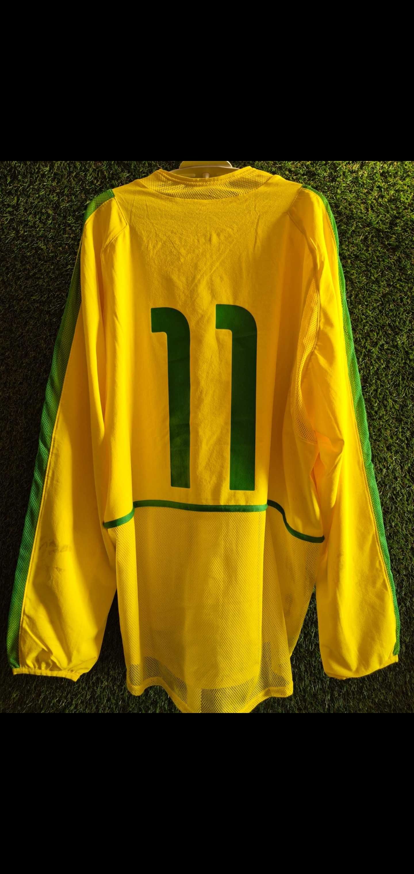 Koszulka meczowa Brazylia numer 11 Zé Roberto match worn 2003 Nike
