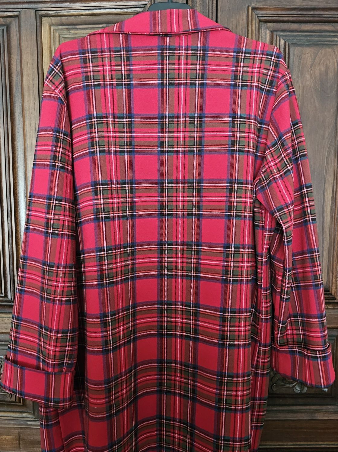 Blazer/casaco vermelho xadrez