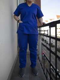 Strój medyczny rozmiar L/XL (Royal Blue Scrubs)