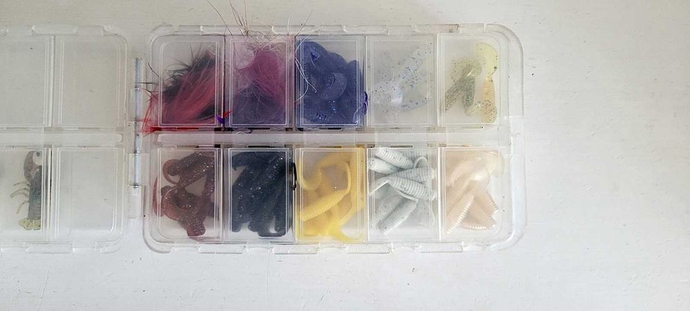 Zestaw gum spinningowych micro Twistery 108 sztuk