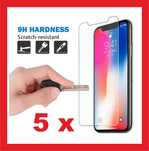 5 x Vidro temperados para modelos iPhone do 6 ao 14