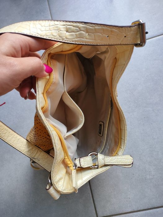 Żółta torebka damska torba