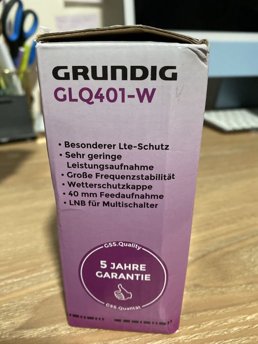 PARA ANTENA LNB Quattro Universal Grundig GLQ401-W – Novo na caixa