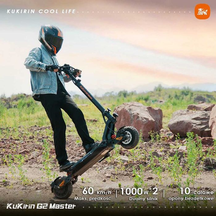 KuKirin G2 Master 2025, 2*1000W, 70km, 60km/h Hulajnoga elektryczna