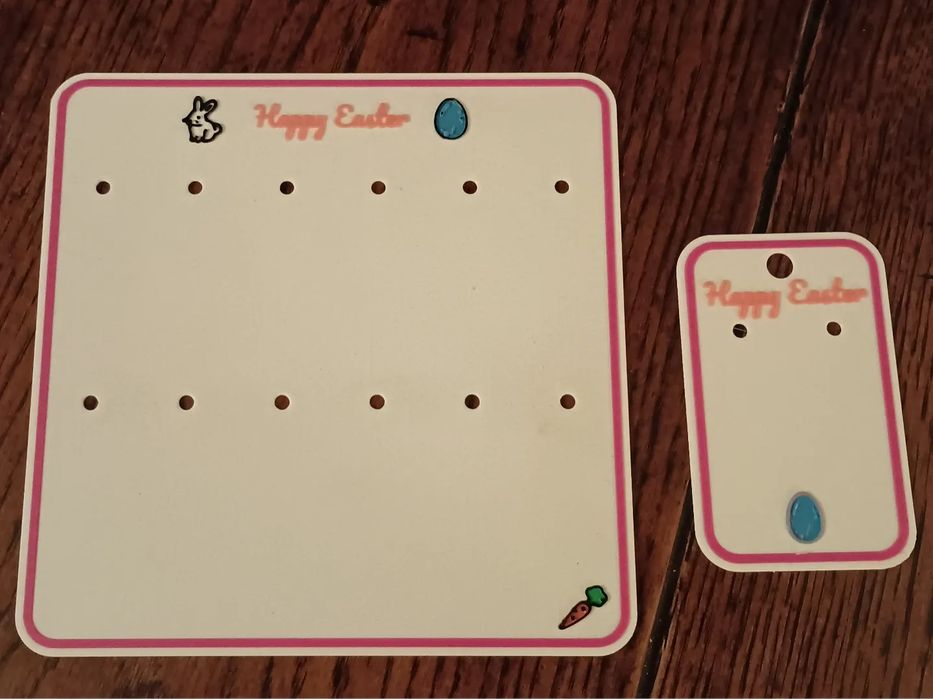 Cartão para Brincos de Páscoa