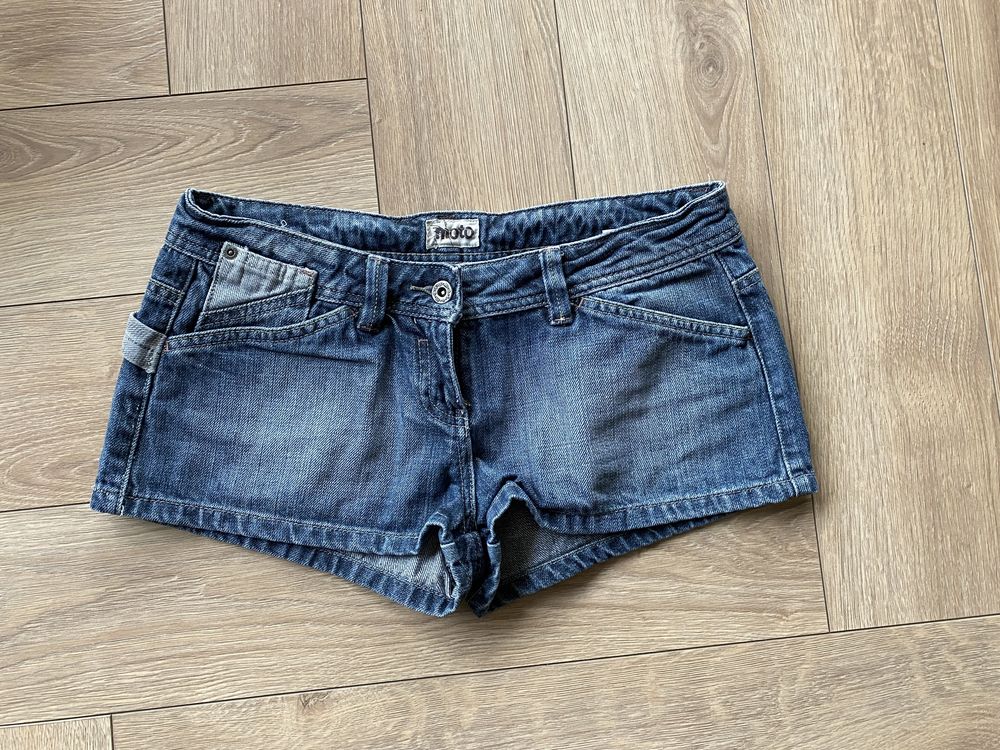 Jeansowe szorty spodenki z niskim stanem 40