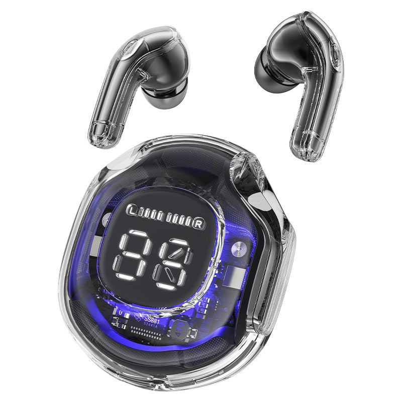 słuchawki bezprzewodowe z etui t8 bluetooth tws fioletowe