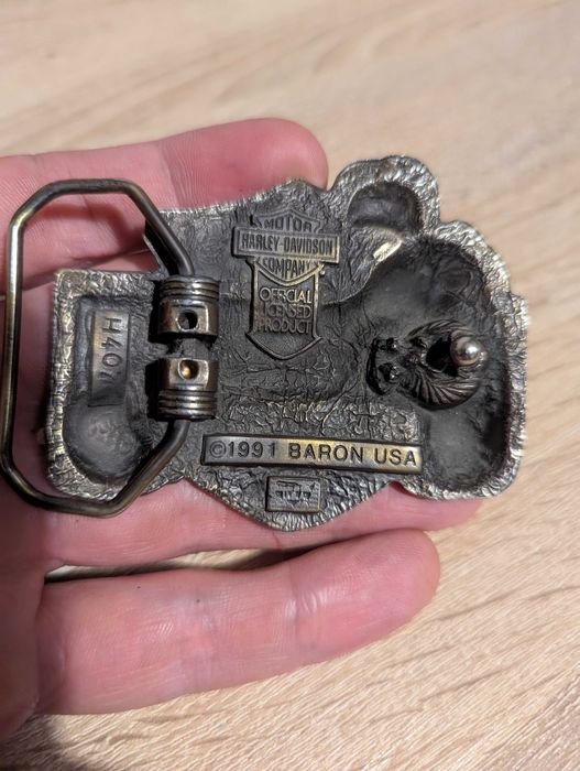 Пряжка для пояса Harley Davidson, оригинал, 1991 год