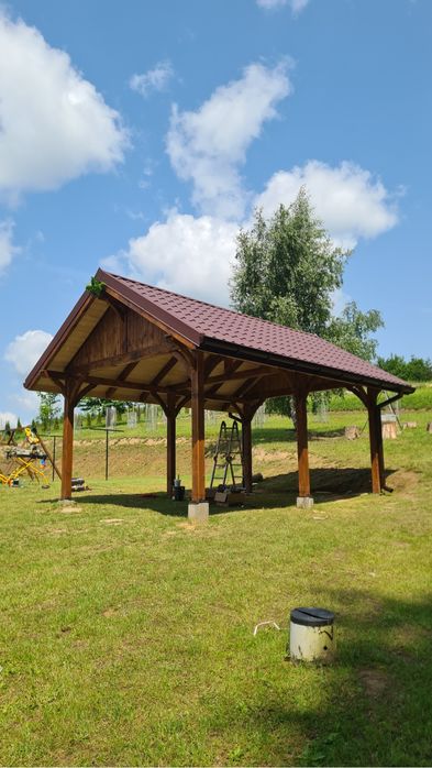 Wiata zadaszenie altana poliwęglan ruchome deseczki uslugi stolarskie