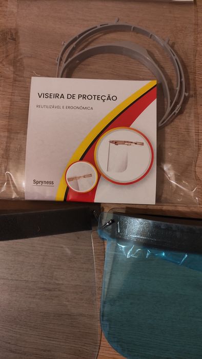 3 viseiras proteção facial
