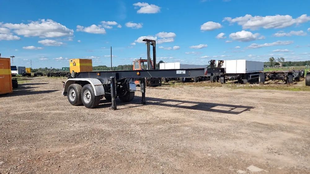 21.000zł netto NACZEPA 7,5m 2 OSIE GRUBA RAMA IDEALNA POD ZABUDOWĘ MOŻLIWOŚĆ TRANSPORTU