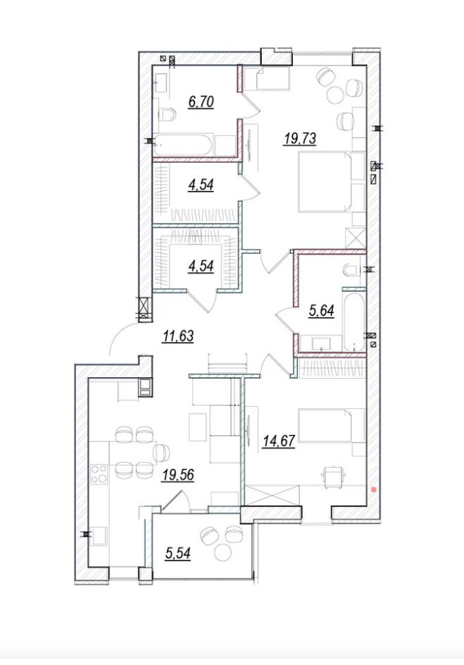 2к квартира ЖК Desna Park Residence(Десна парк), Зазим'я