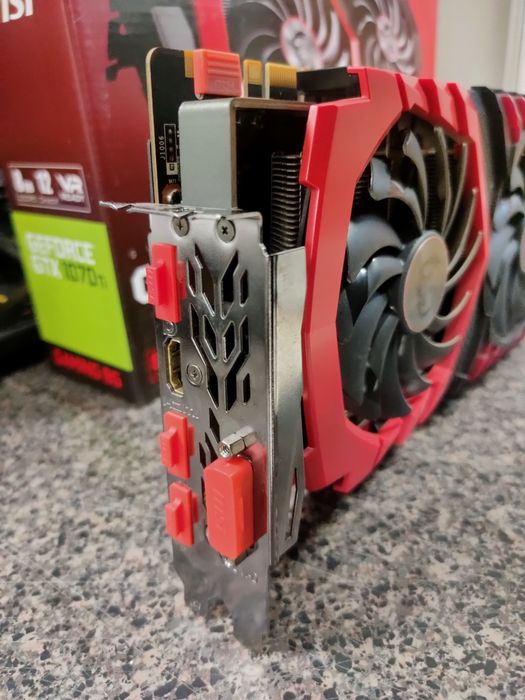 Видеокарта Msi Gaming-X 1070 Ti  8 gb Магазин (NEON)
