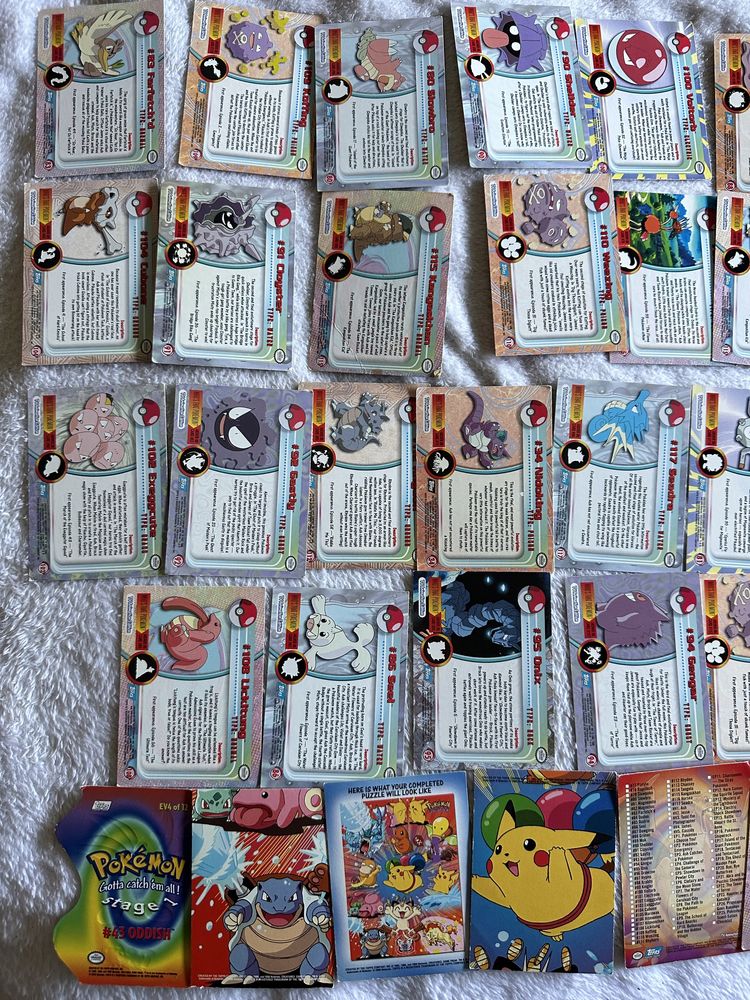 Pokemon Topps - conjunto 70 cartas